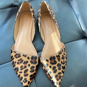 Cheetah print jcrew flat 7 1/2